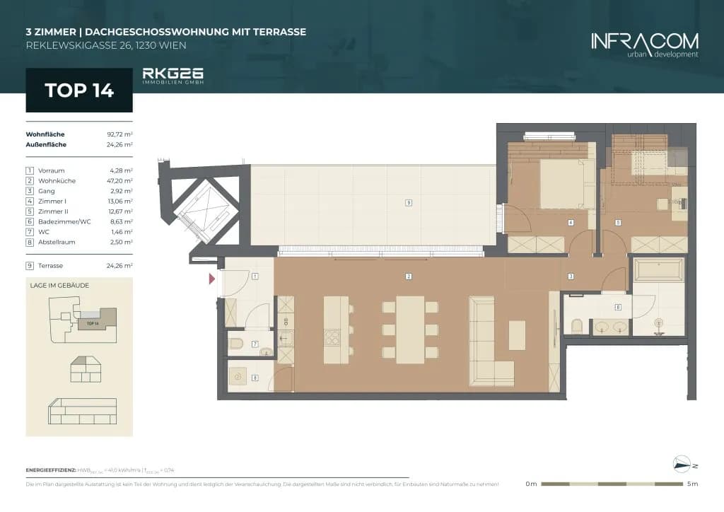 3-Zimmer-Wohnung kaufen in Wien – 92,72 m², € 699.000 – Bild 8 von 8