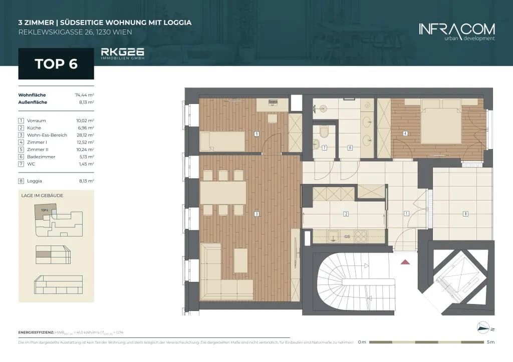 3-Zimmer-Wohnung kaufen in Wien – 74,44 m², € 489.000 – Bild 10 von 10
