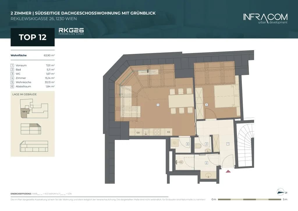 2-Zimmer-Wohnung kaufen in Wien – 63,9 m², € 449.000 – Bild 11 von 11