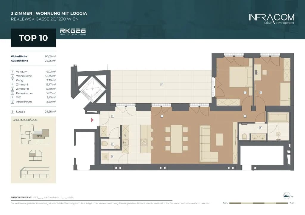 3-Zimmer-Wohnung kaufen in Wien – 90,05 m², € 629.000 – Bild 10 von 10
