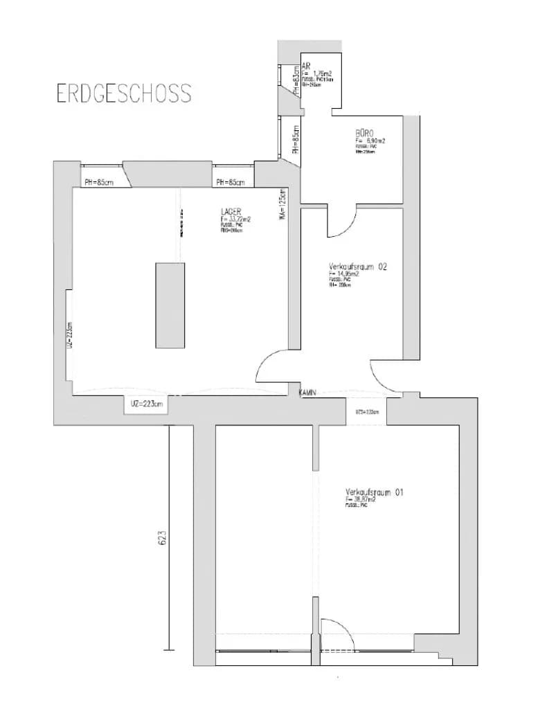3-Zimmer-Gewerbeimmobilie mieten in Graz – 98 m², € 2.679 – Bild 2 von 2