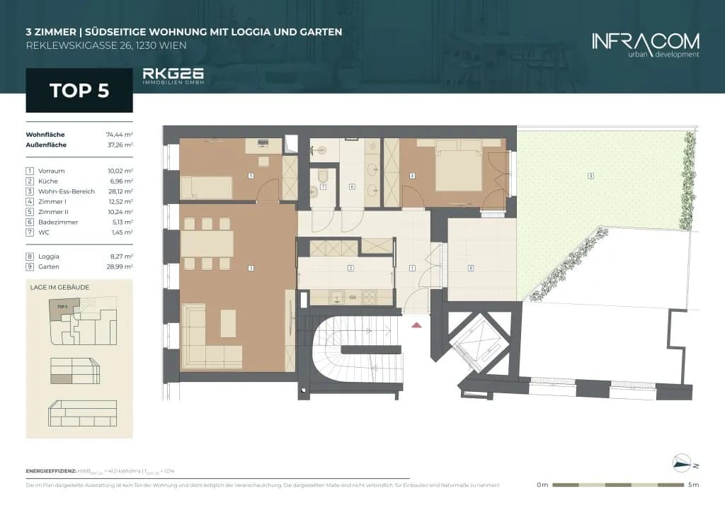 3-Zimmer-Wohnung kaufen in Wien – 74,44 m², € 499.000 – Bild 9 von 9