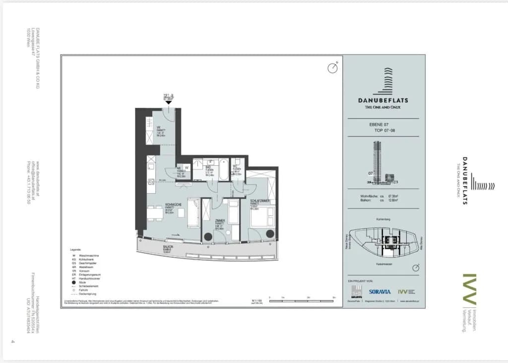 3-Zimmer-Wohnung mieten in Wien – 67,38 m², € 2.500 – Bild 19 von 19