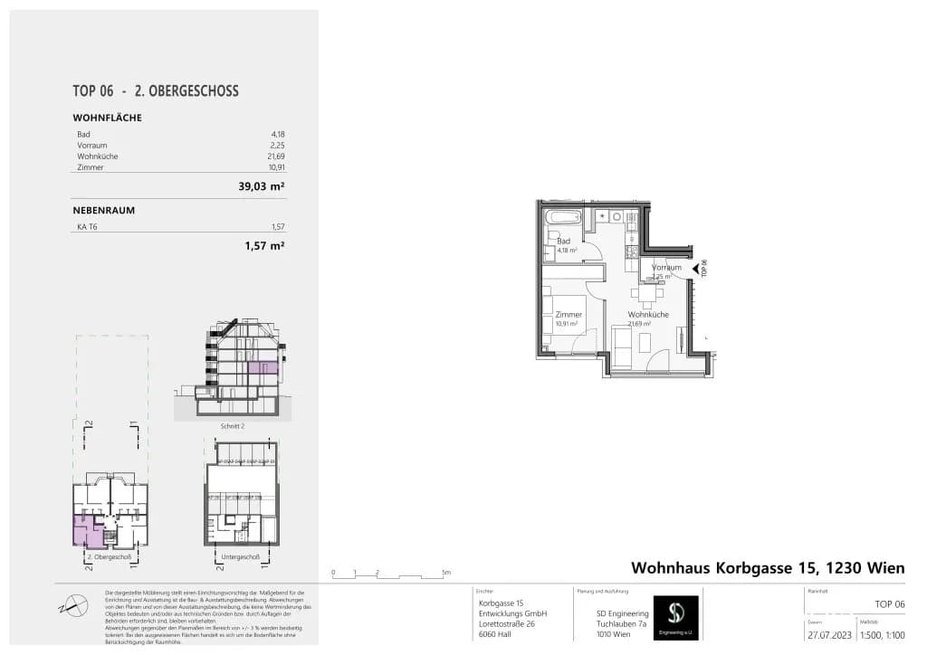 2-Zimmer-Wohnung kaufen in Wien – 39,06 m², € 321.000 – Bild 8 von 8