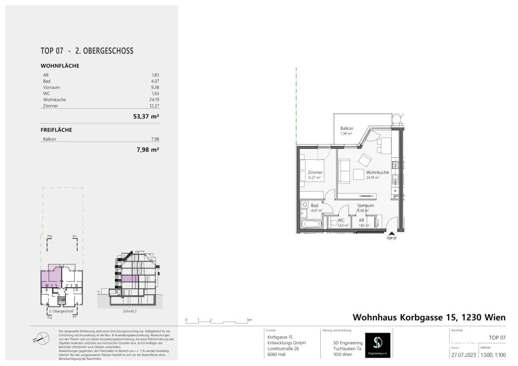 2-Zimmer-Wohnung kaufen in Wien – 53,37 m², € 416.000 – Bild 8 von 8