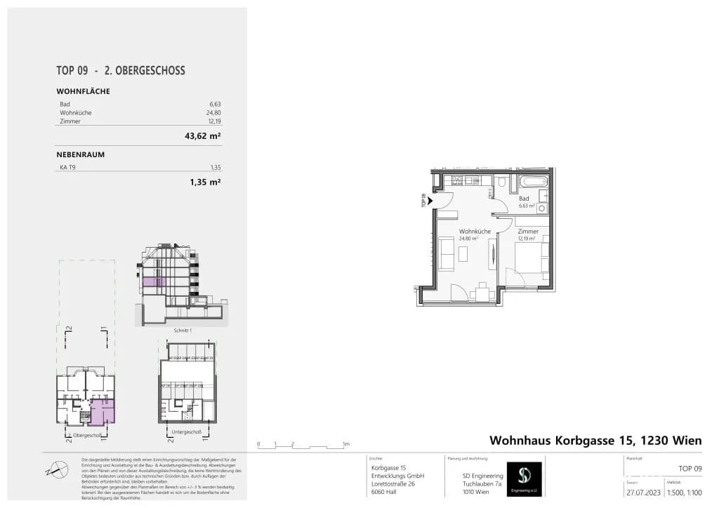 2-Zimmer-Wohnung kaufen in Wien – 43,62 m², € 355.000 – Bild 8 von 8