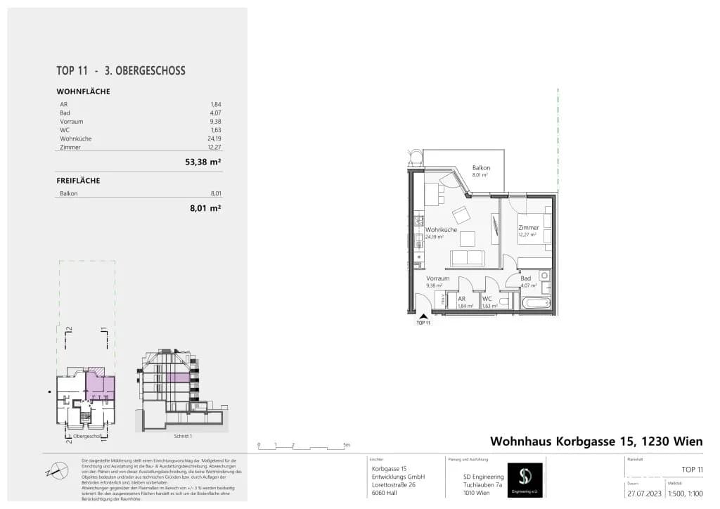 2-Zimmer-Wohnung kaufen in Wien – 53,38 m², € 450.000 – Bild 8 von 8