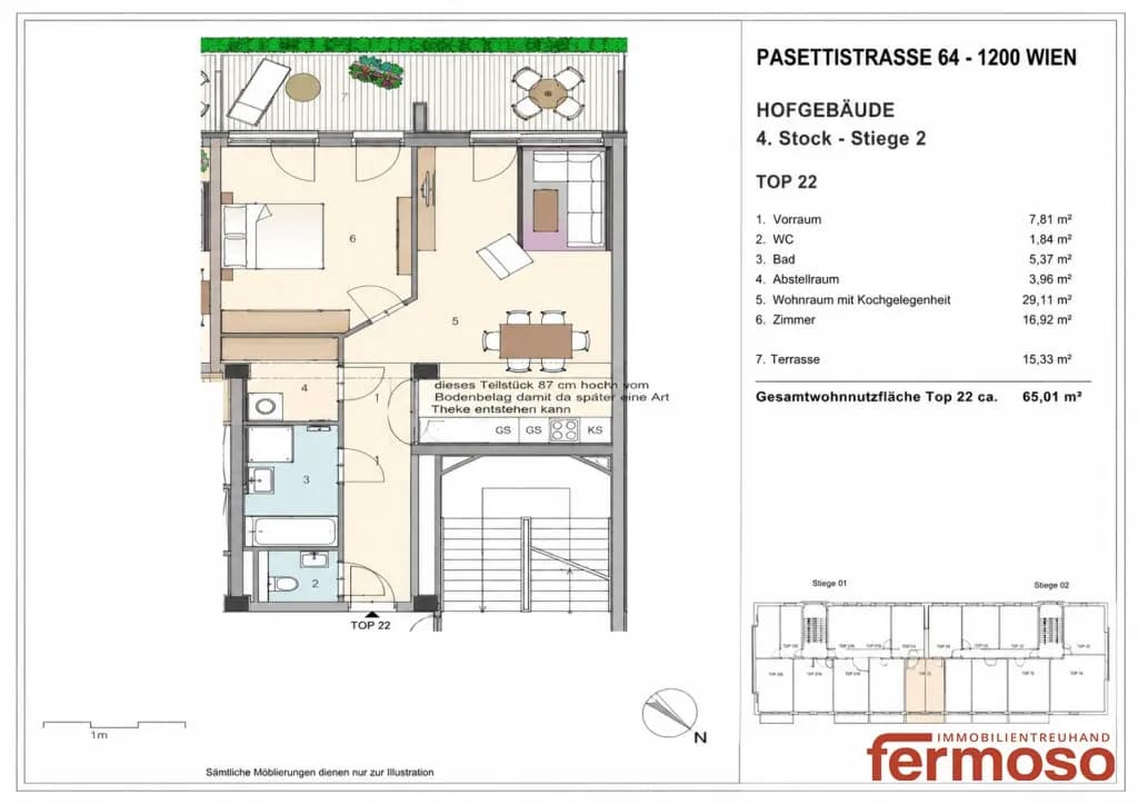 2-Zimmer-Wohnung kaufen in Wien – 65 m², € 550.000 – Bild 13 von 14
