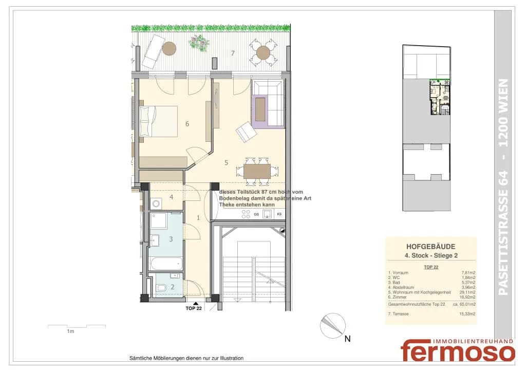 2-Zimmer-Wohnung kaufen in Wien – 65 m², € 550.000 – Bild 14 von 14