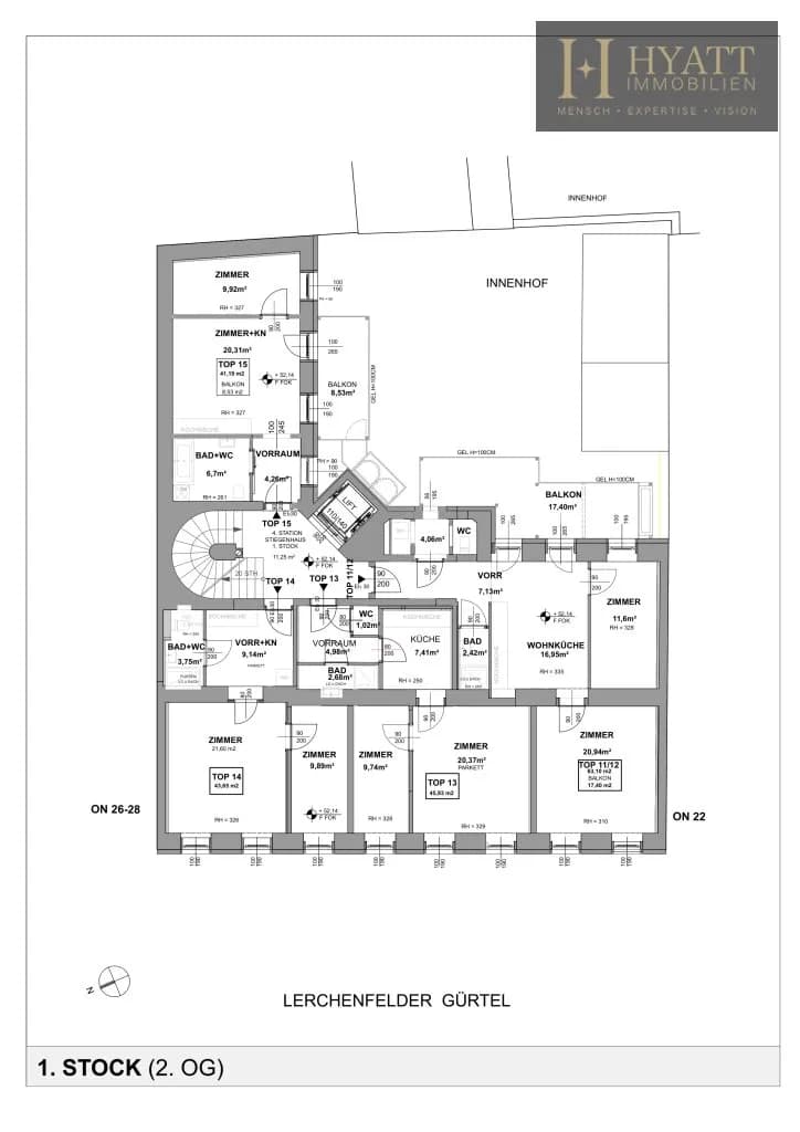 2-Zimmer-Wohnung kaufen in Wien – 42,17 m², € 369.000 – Bild 16 von 20