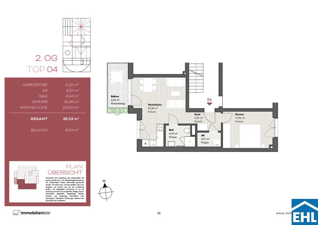 Immobilie kaufen in Wien – 45,23 m², € 358.080 – Bild 6 von 6