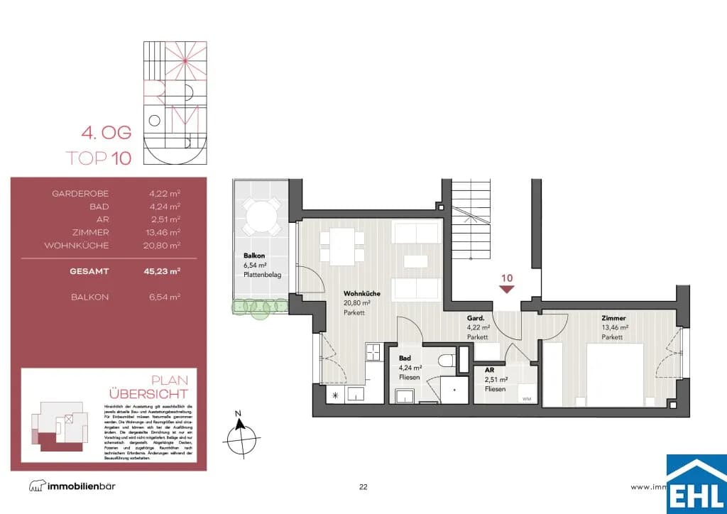 Immobilie kaufen in Wien – 45,23 m², € 393.960 – Bild 6 von 6