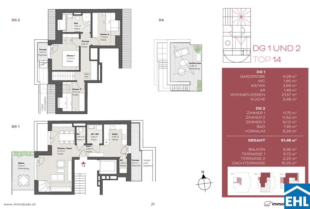 4-Zimmer-Wohnung kaufen in Wien – 91,07 m², € 1.078.000 – Bild 6 von 6