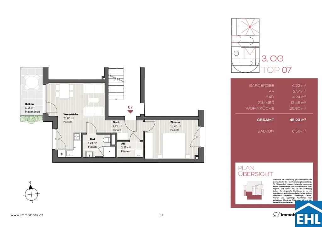 Immobilie kaufen in Wien – 45,23 m², € 379.608 – Bild 6 von 6