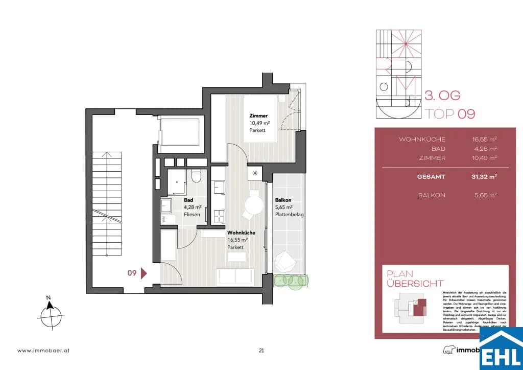 Immobilie kaufen in Wien – 31,32 m², € 262.863 – Bild 6 von 6