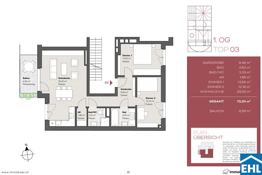 3-Zimmer-Wohnung kaufen in Wien – 73,2 m², € 599.000 – Bild 6 von 6