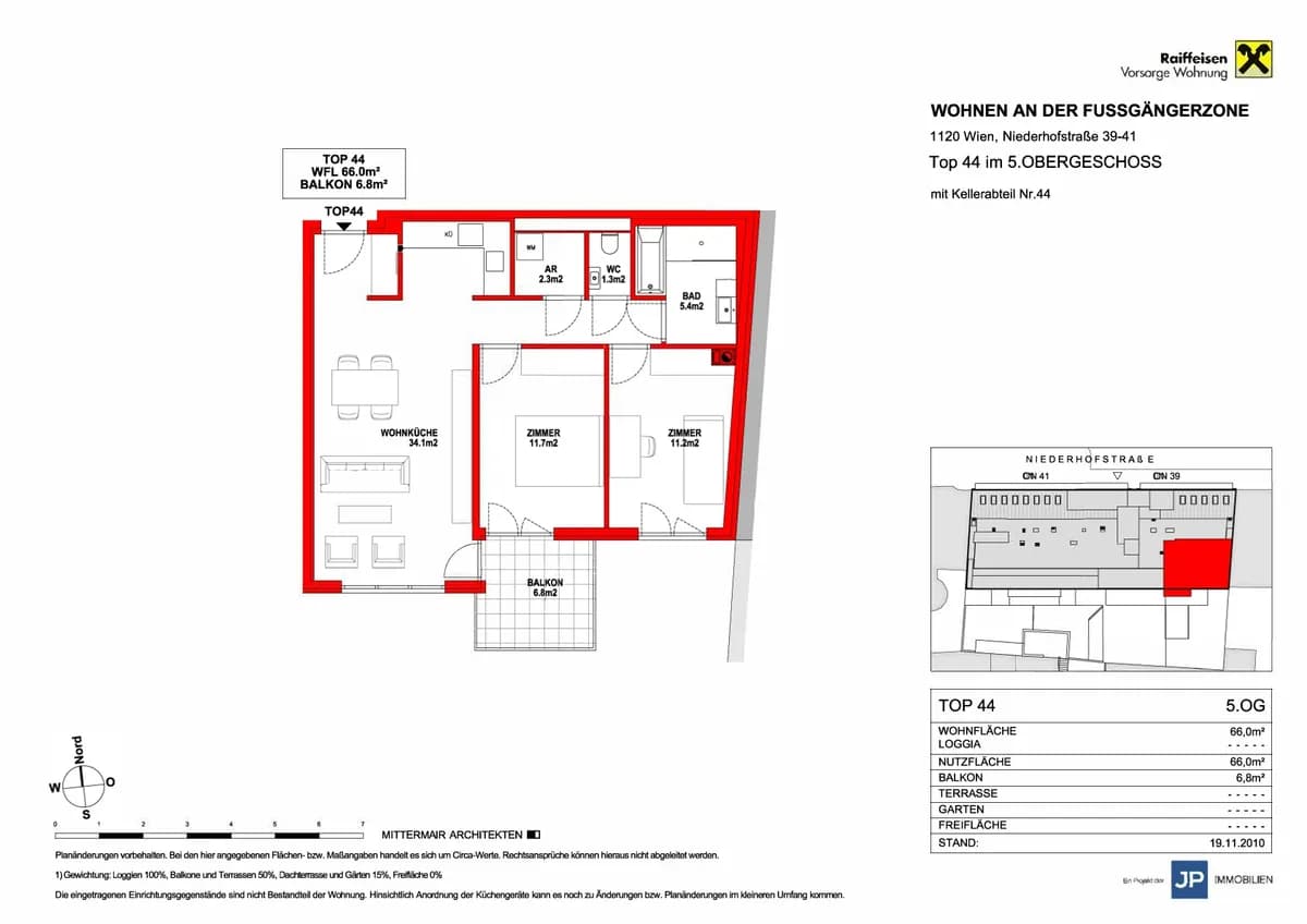3-Zimmer-Wohnung mieten in Wien – 66 m², € 1.450 – Bild 11 von 11