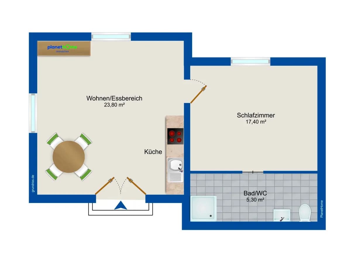 2-Zimmer-Wohnung mieten in Neunkirchen – 46,5 m², € 671 – Bild 15 von 15