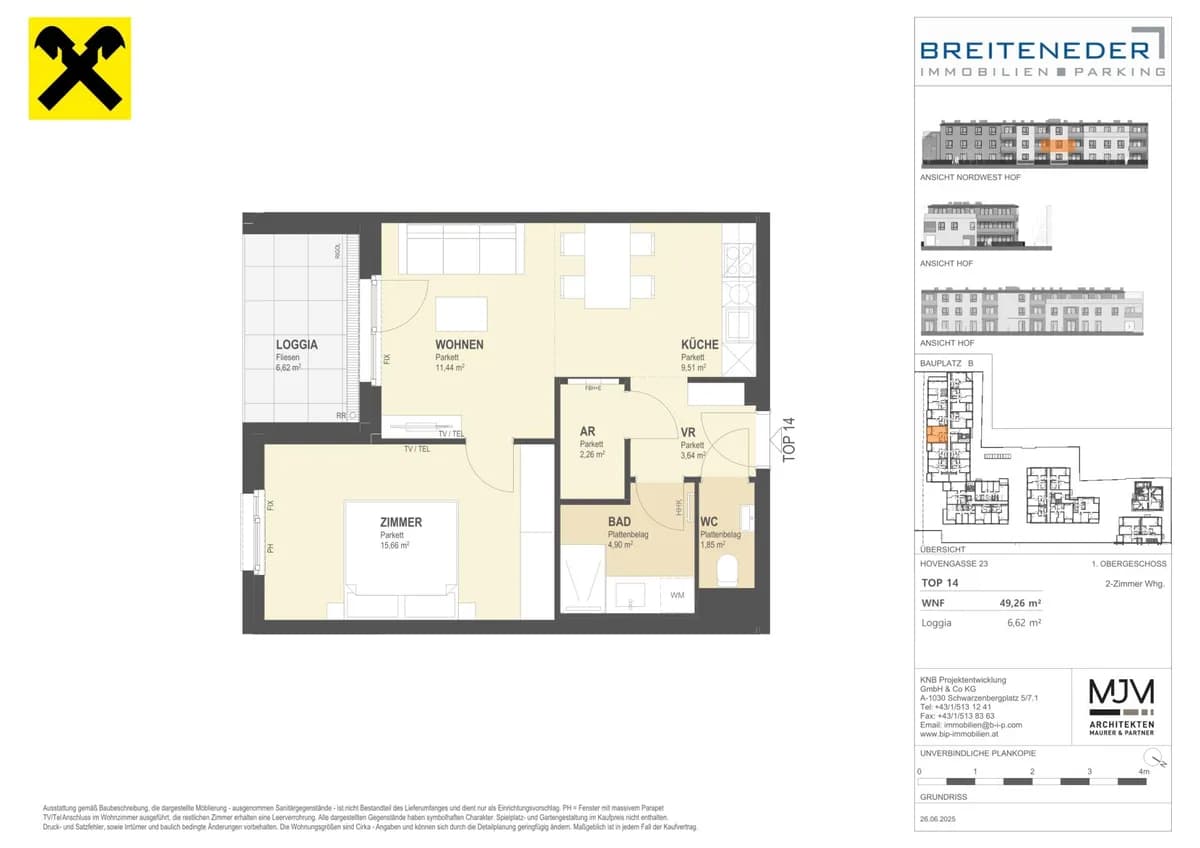 2-Zimmer-Wohnung kaufen in Korneuburg – 47,88 m², € 306.500 – Bild 8 von 8