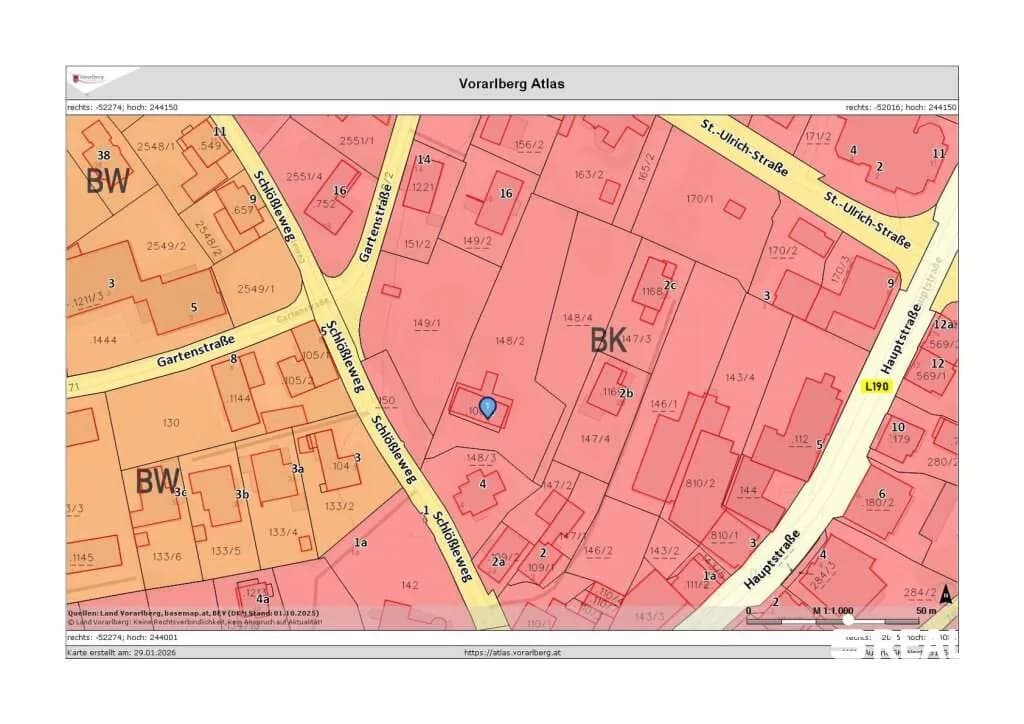 Grundstück kaufen in Feldkirch – 1 702 m² – Bild 3 von 8