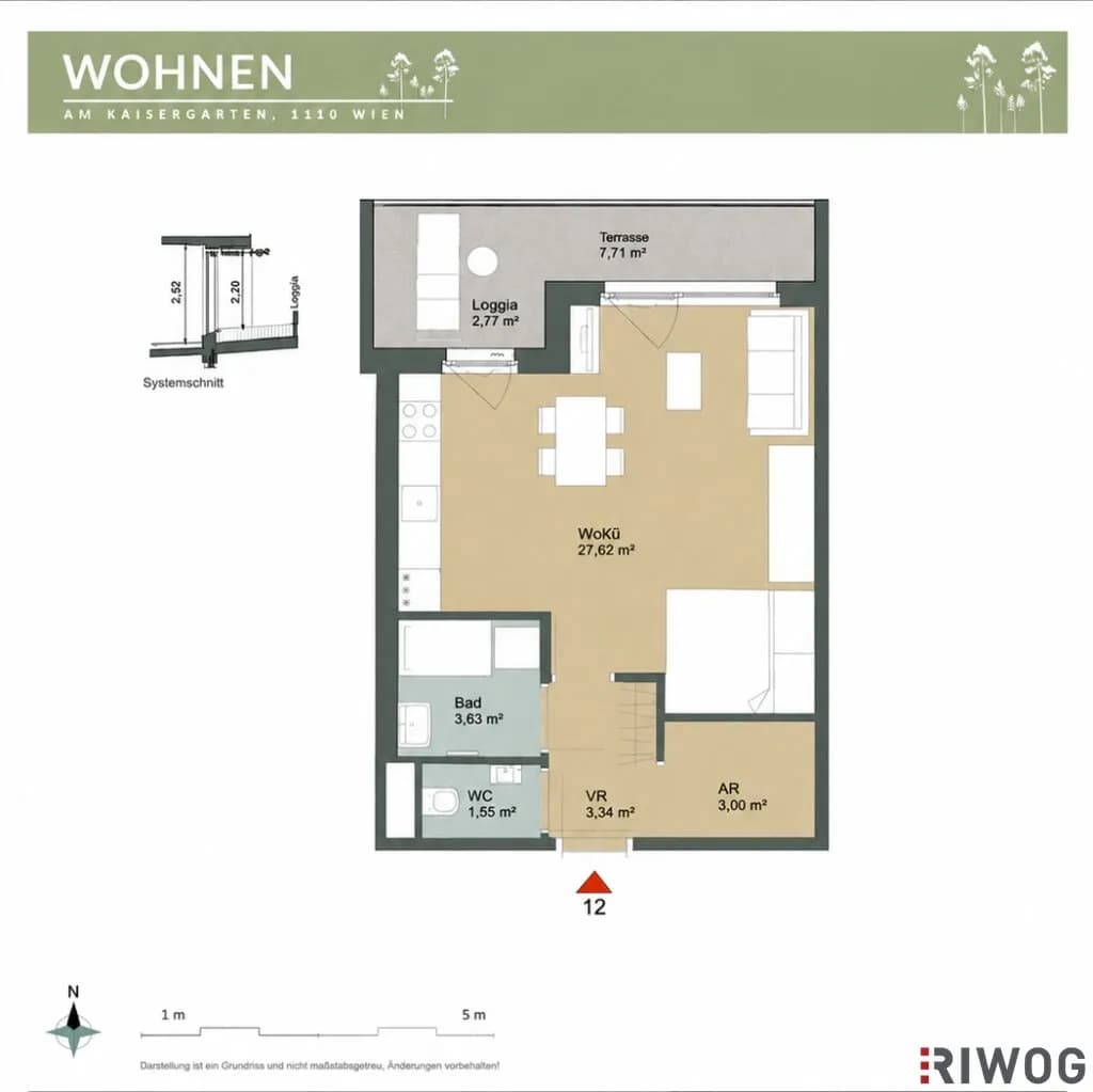 1-Zimmer-Wohnung kaufen in Wien – 39,14 m², € 219.000 – Bild 19 von 19