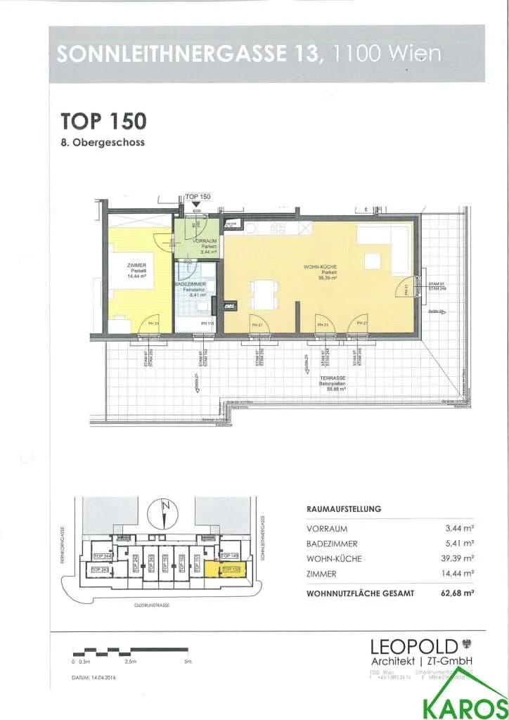 2-Zimmer-Wohnung mieten in Wien – 62,68 m², € 1.231 – Bild 10 von 10