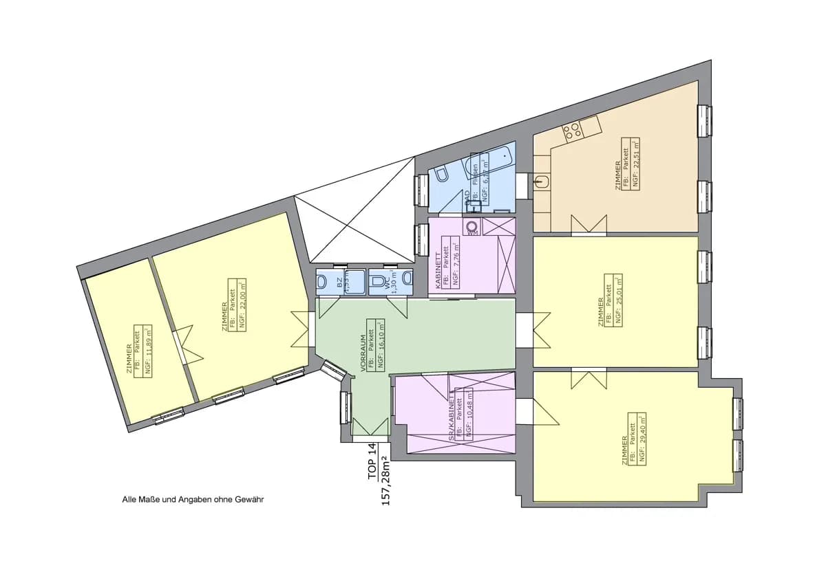 5-Zimmer-Wohnung kaufen in Wien – 157,28 m², € 1.450.000 – Bild 12 von 12