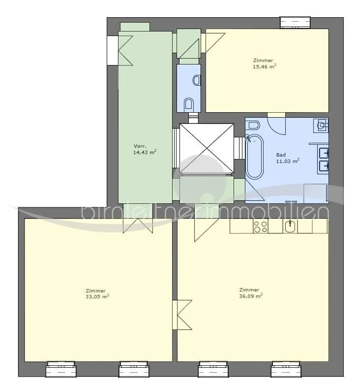 3-Zimmer-Wohnung mieten in Wien – 114,99 m², € 2.458 – Bild 8 von 8