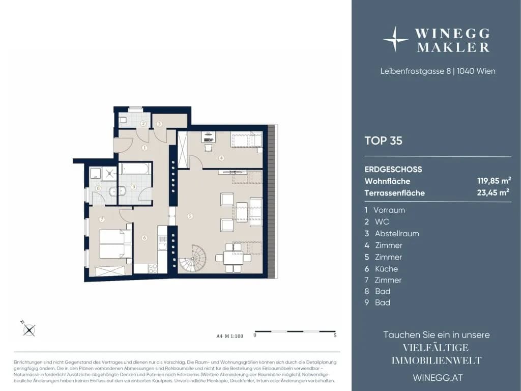 4-Zimmer-Wohnung kaufen in Wien – 119,85 m², € 990.000 – Bild 16 von 17