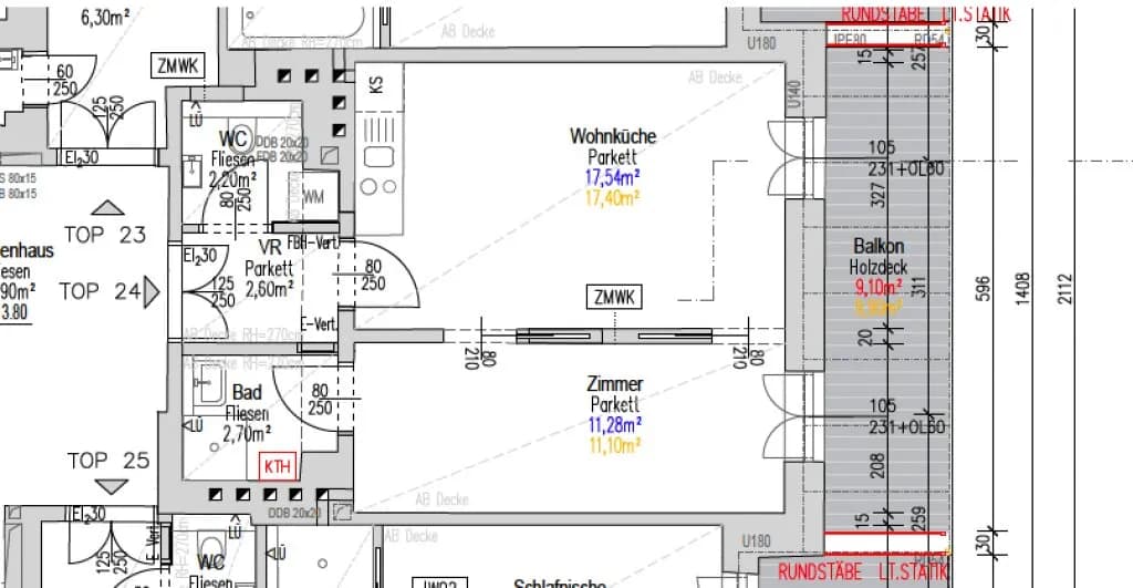 2-Zimmer-Wohnung kaufen in Wien – 36 m², € 189.000 – Bild 13 von 14