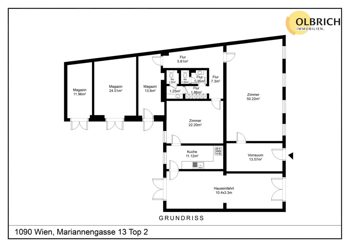 6-Zimmer-Gewerbeimmobilie kaufen in Wien – 137 m², € 514.000 – Bild 8 von 8