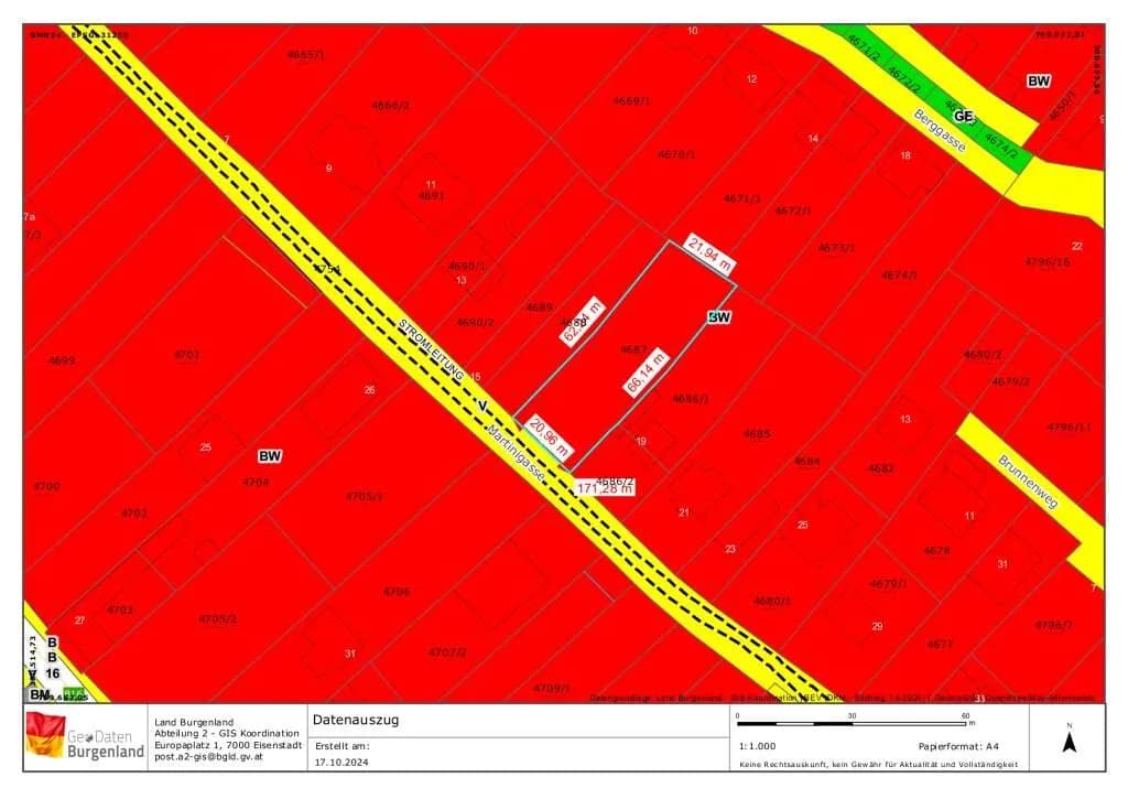 Grundstück kaufen in Eisenstadt - Umgebung – 1 412 m², € 410.000 – Bild 13 von 14