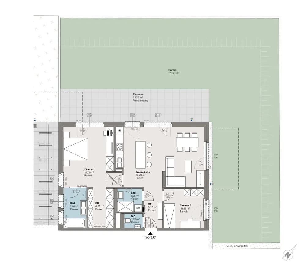 3-Zimmer-Wohnung kaufen in Linz – 90,08 m², € 524.000 – Bild 5 von 5