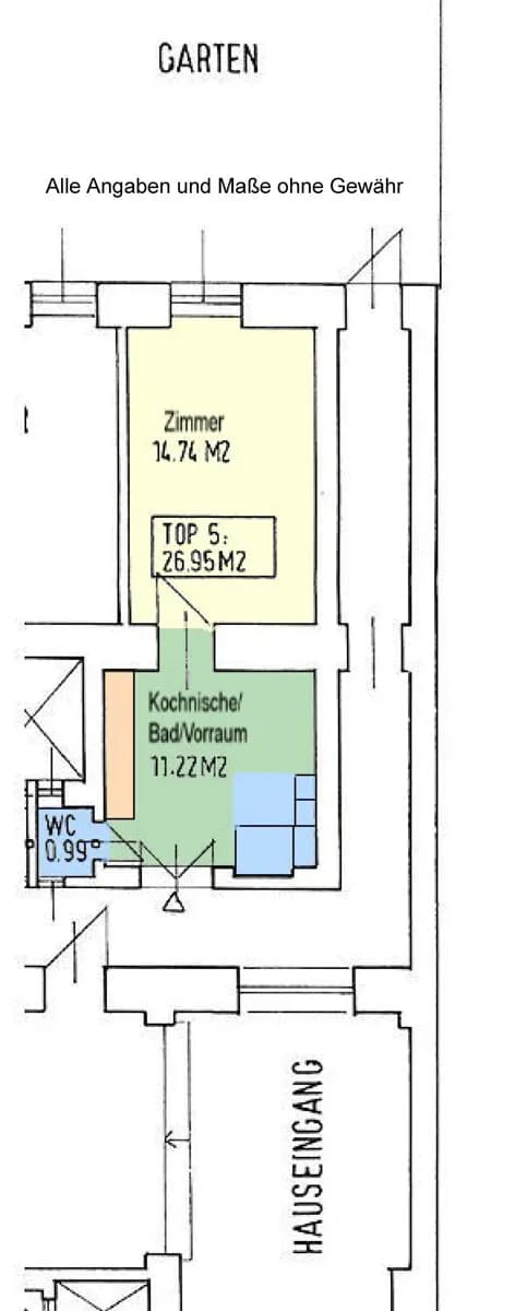 1-Zimmer-Wohnung kaufen in Wien – 26,86 m², € 195.000 – Bild 7 von 7