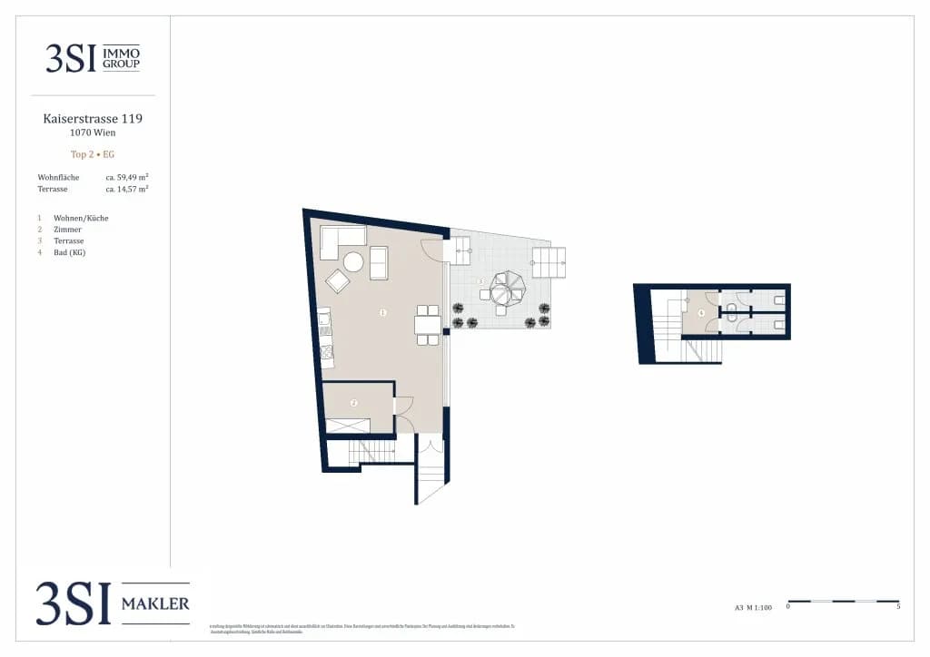 2-Zimmer-Wohnung kaufen in Wien – 59,49 m², € 299.000 – Bild 13 von 13