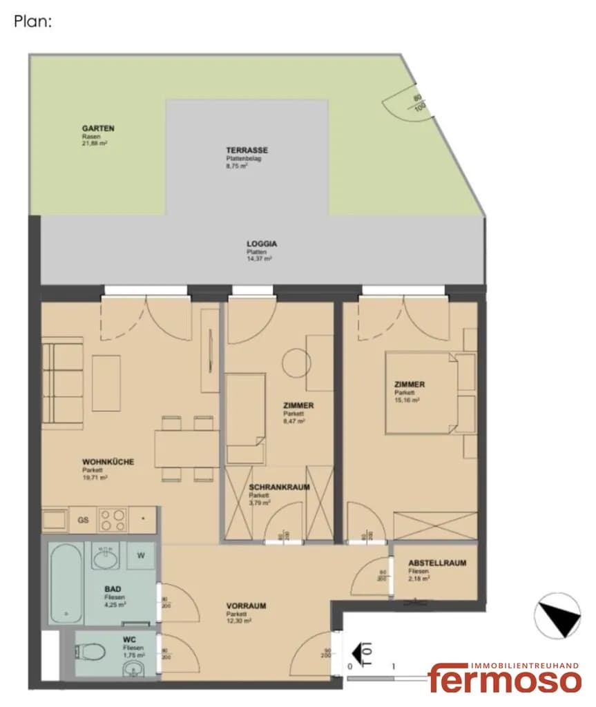 3-Zimmer-Wohnung mieten in Wien – 82 m², € 1.649 – Bild 14 von 14