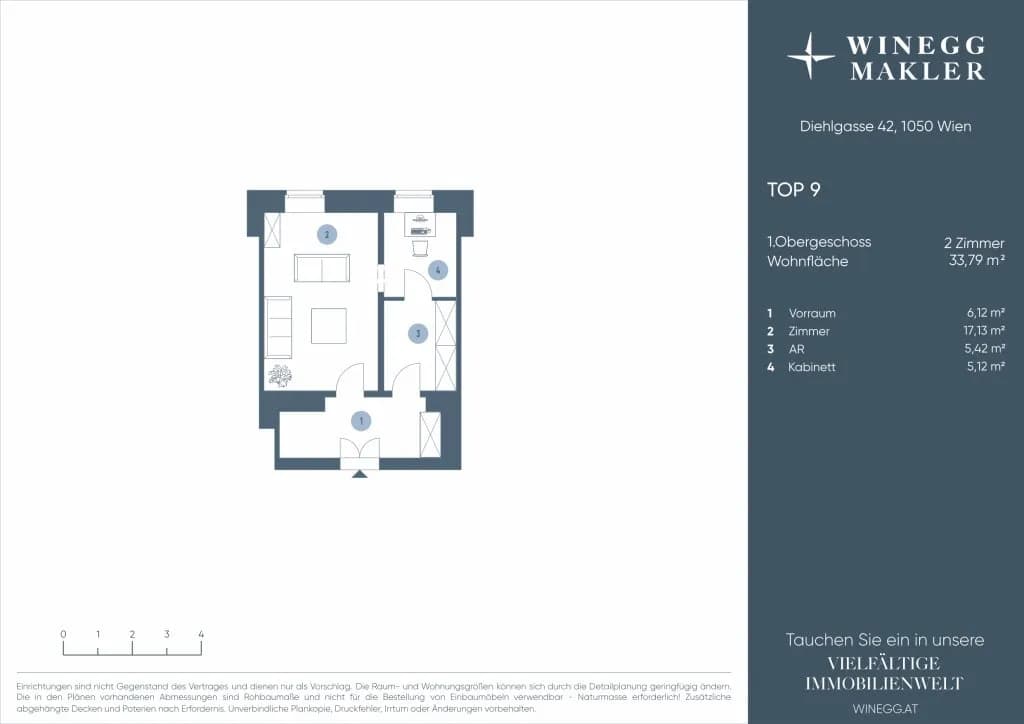 2-Zimmer-Wohnung kaufen in Wien – 33,79 m², € 159.000 – Bild 16 von 17