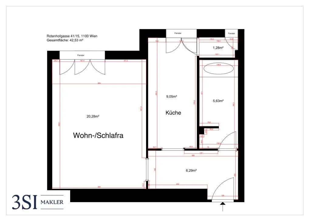 1-Zimmer-Wohnung kaufen in Wien – 42,53 m², € 170.000 – Bild 9 von 9