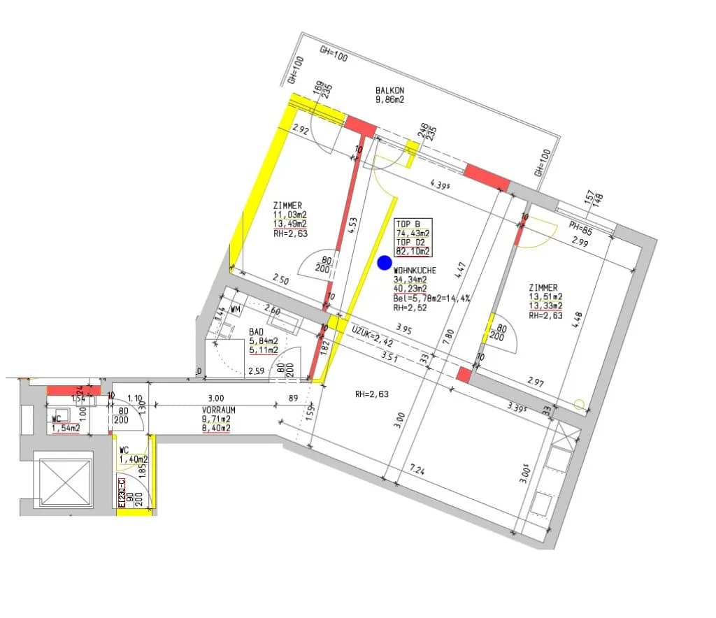 3-Zimmer-Wohnung mieten in Bruck an der Leitha – 82,1 m², € 1.330 – Bild 11 von 11
