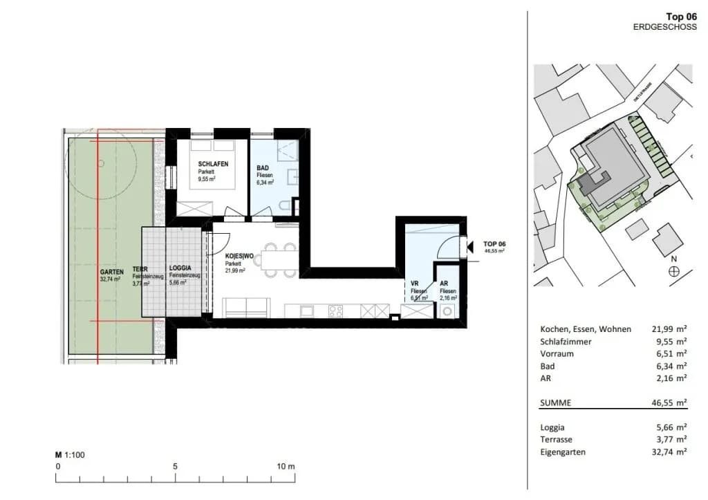 2-Zimmer-Wohnung mieten in Kirchdorf an der Krems – 47,14 m², € 930 – Bild 4 von 9