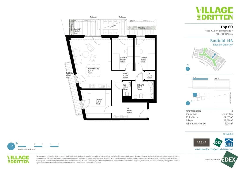 4-Zimmer-Wohnung kaufen in Wien – 87,07 m², € 809.000 – Bild 12 von 12