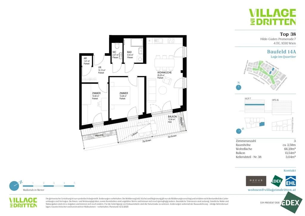 3-Zimmer-Wohnung kaufen in Wien – 66,29 m², € 564.000 – Bild 13 von 13