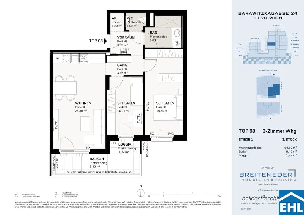 Immobilie kaufen in Wien – 64,68 m², € 506.260 – Bild 6 von 6