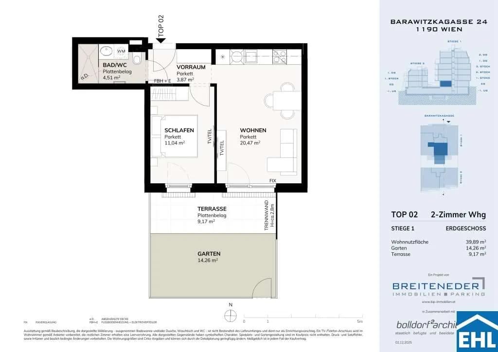 Immobilie kaufen in Wien – 39,89 m², € 301.563 – Bild 5 von 5