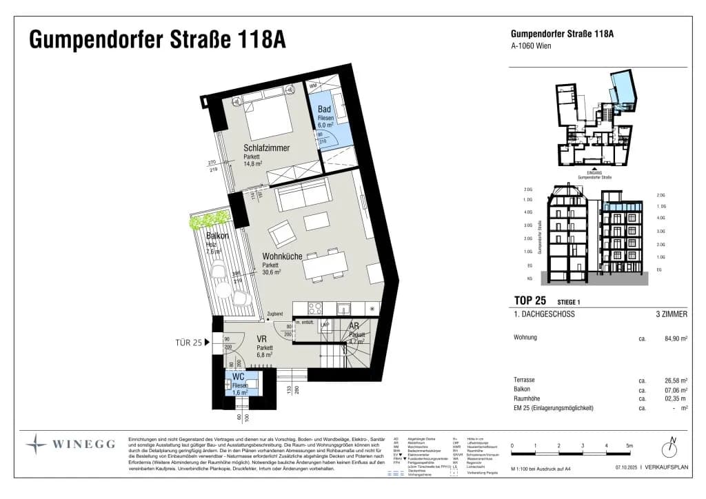 3-Zimmer-Wohnung kaufen in Wien – 84,9 m², € 990.000 – Bild 10 von 11