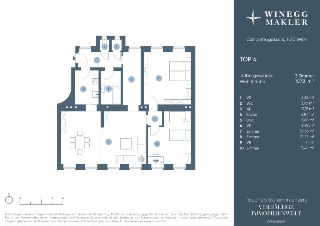 3-Zimmer-Wohnung kaufen in Wien – 108 m², € 450.000 – Bild 15 von 15