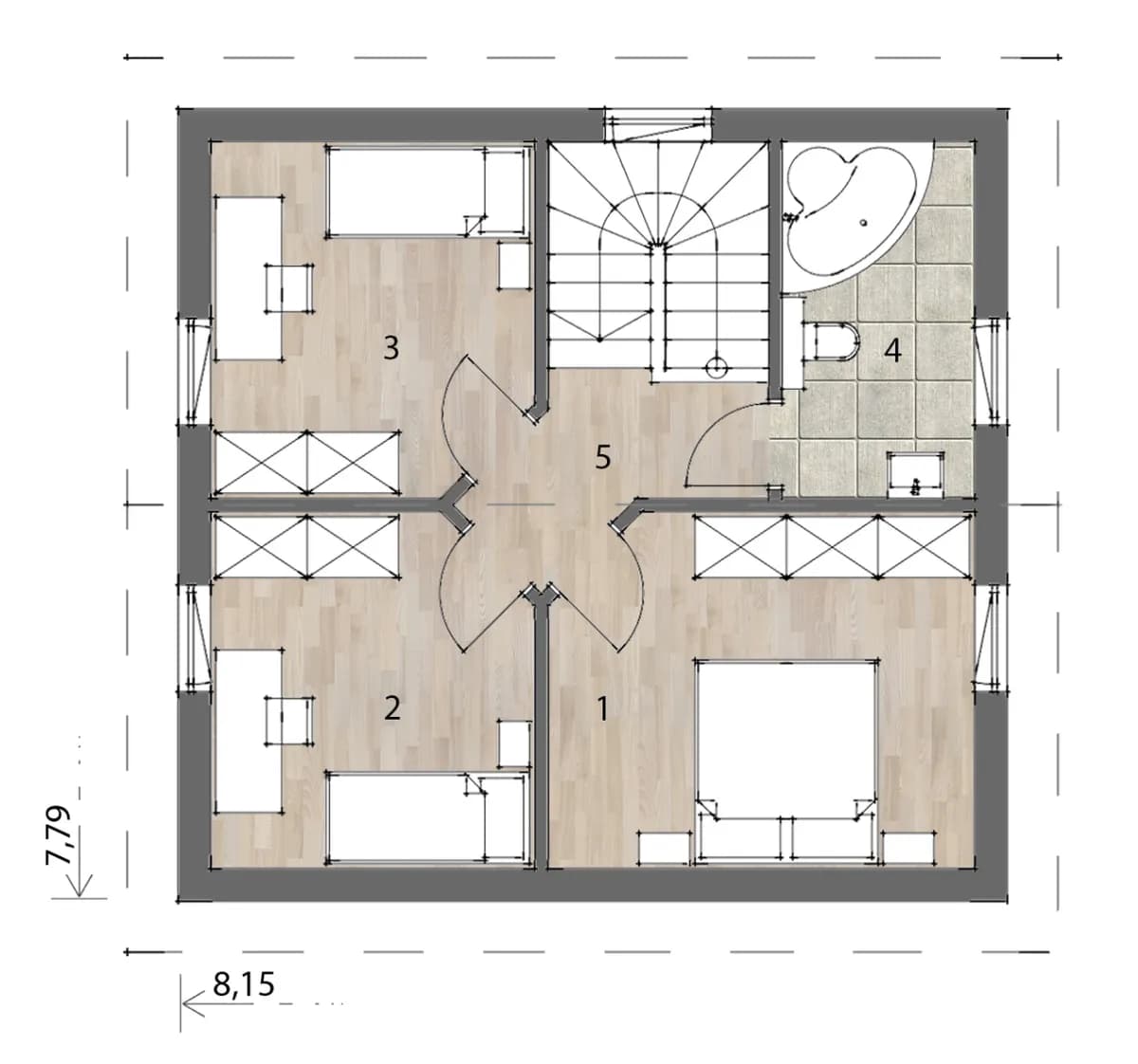 4-Zimmer-Haus kaufen in Deutschlandsberg – 100 m², € 154.100 – Bild 4 von 9