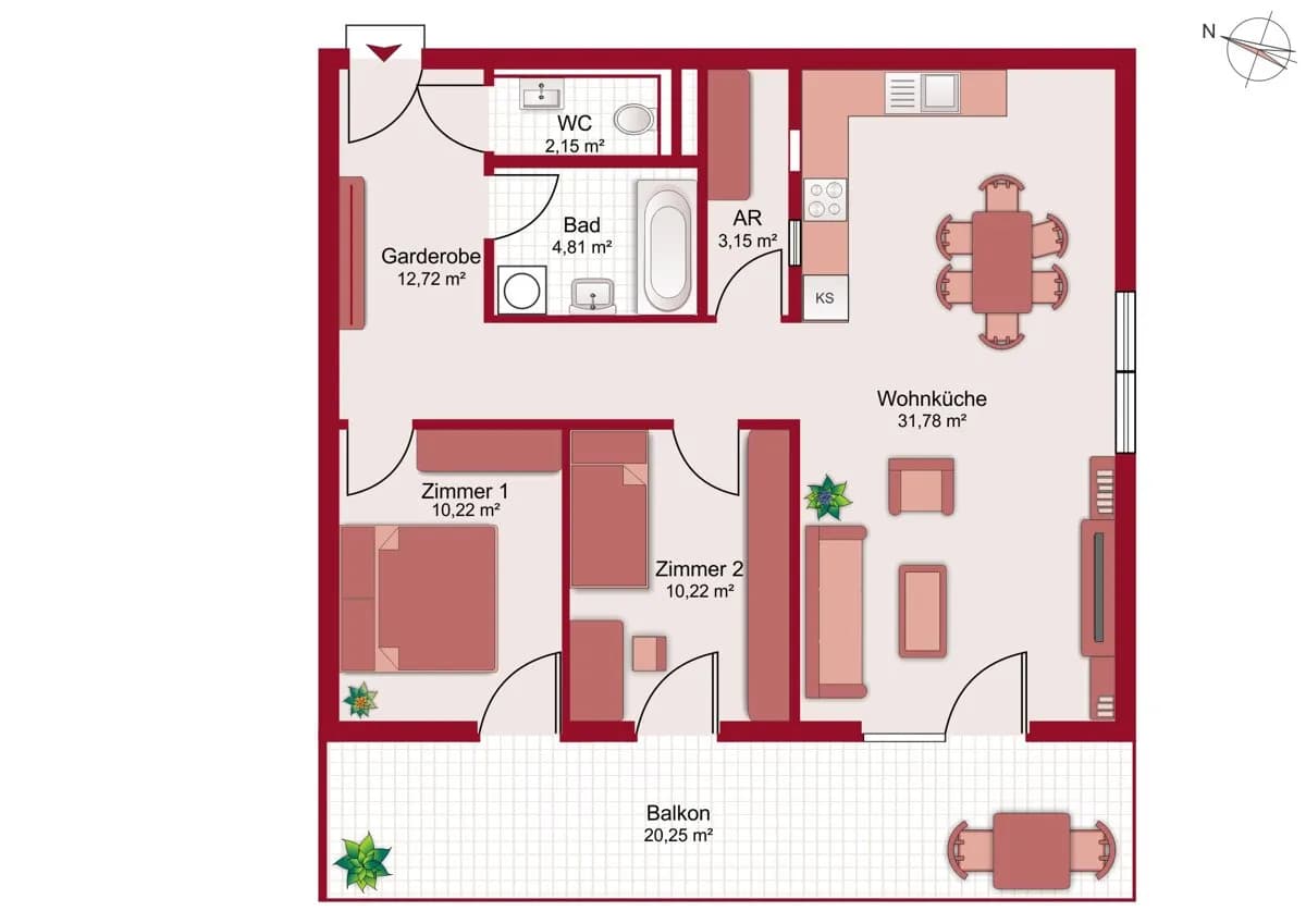 3-Zimmer-Wohnung kaufen in Innsbruck-Land – 75,05 m², € 589.000 – Bild 5 von 5