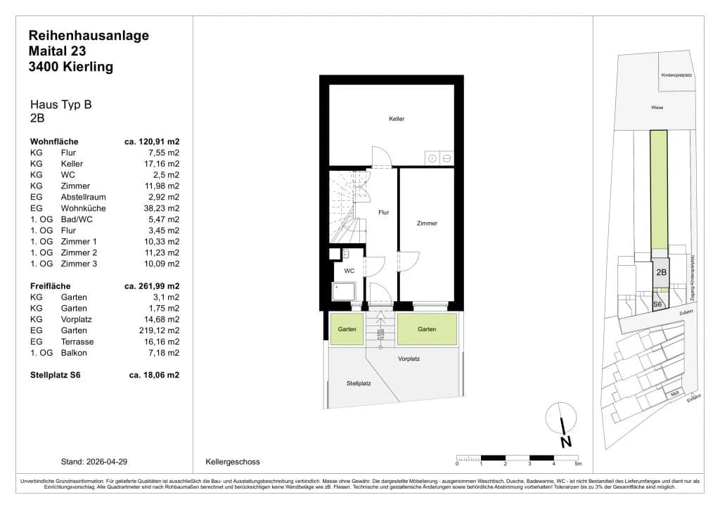 5-Zimmer-Haus kaufen in Tulln – 103,75 m², € 550.000 – Bild 28 von 30