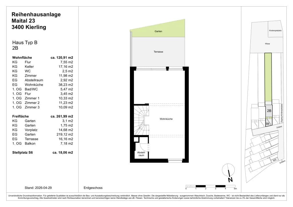 5-Zimmer-Haus kaufen in Tulln – 103,75 m², € 550.000 – Bild 29 von 30
